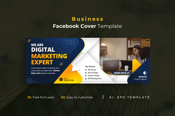 Business r19 Facebook Cover Template