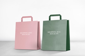 Editable psd shopping bag mockup