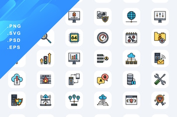 Web Hosting Icons