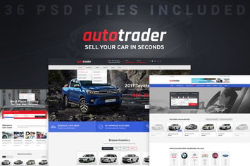 AutoTrader - Car Dealer & Automotive PSD Template