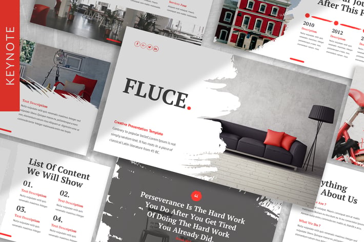 Fluce - Interior Keynote Template