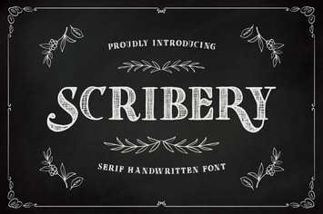 Scribery – Handwritten Serif Font