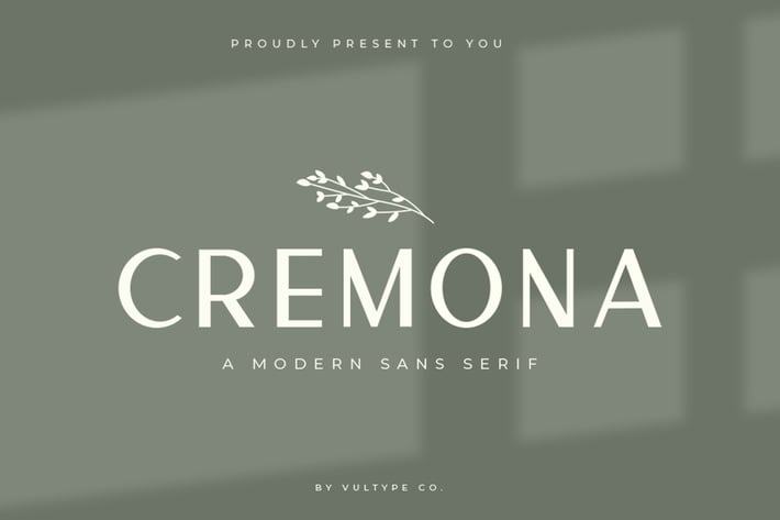 Cremona Minimal Sans Serif