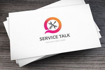 Service Talk Logo Template
