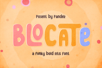 Blocate - Retro Groovy Font