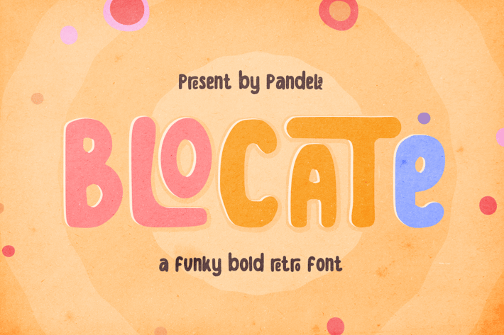 Blocate - Retro Groovy Font