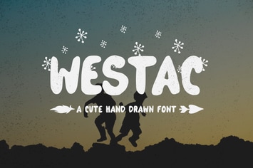Westac - A Cute Hand Drawn Font