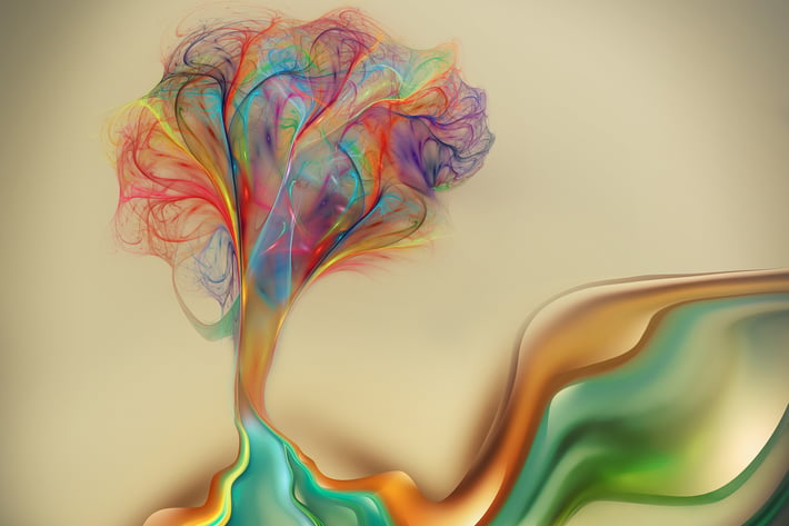 Abstract color tree