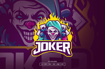 Joker esport logo template