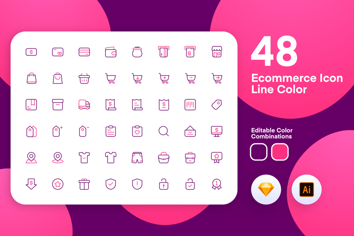 eComerce Icon Line Color 