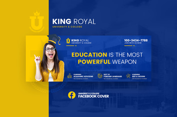 KingRoyal - University Facebook Cover Template