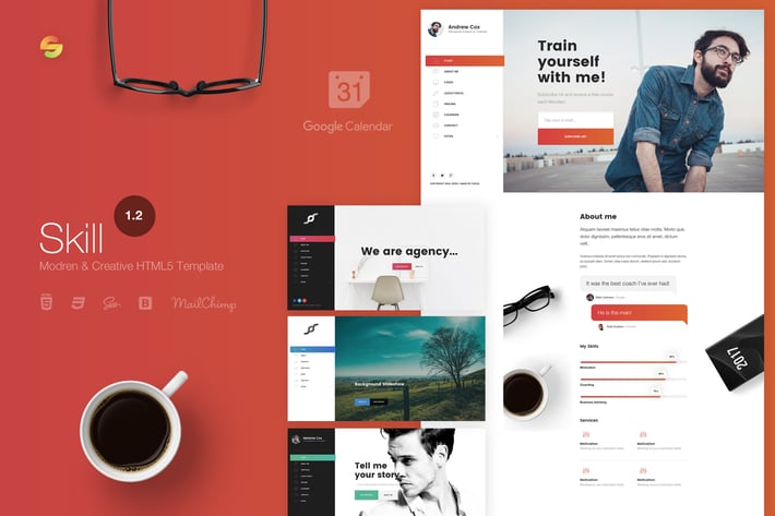  Skill - Modern & Creative HTML5 Template