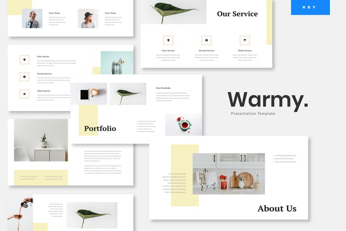 Warmy - Minimalist Keynote Presentation Template