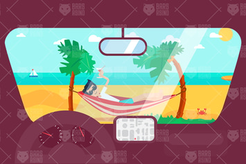 By Car To The Beach