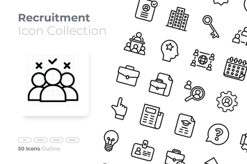 Recruitment Outline Icon