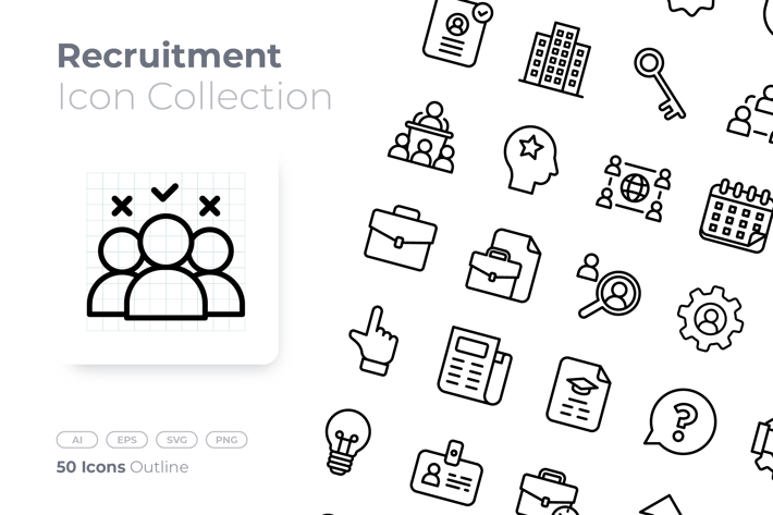 Recruitment Outline Icon
