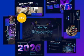 9Twenty - Music Industrial Keynote Template