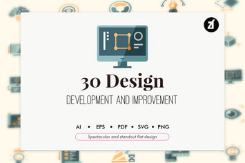 30 Design development in flat design