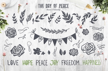 The Day of Peace // Decor & Lettering