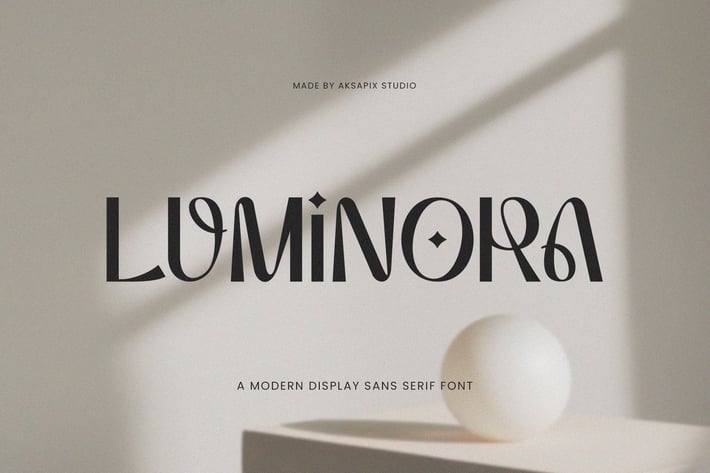 Luminora - Modern Display Sans Serif Font