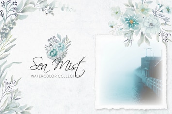 Sea Mist Watercolor Collection