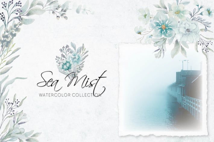 Sea Mist Watercolor Collection