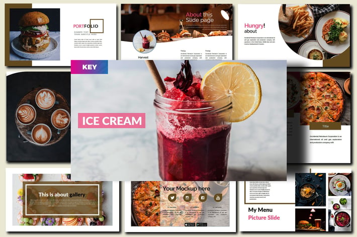 Delicious Food Keynote Template