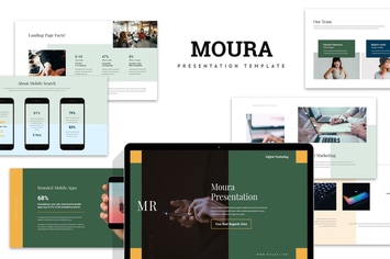 Moura : Digital Marketing Pitch Deck Powerpoint