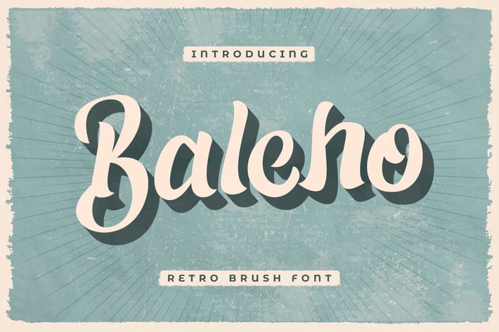 Baleho – Retro Brush Font