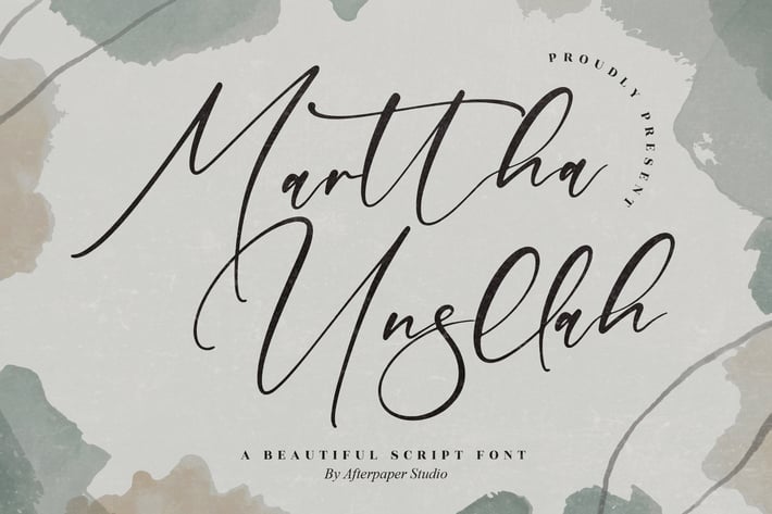Marttha Unsllah Beautiful Script Font