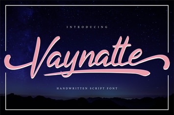 Vaynatte | Handwritten Script Font