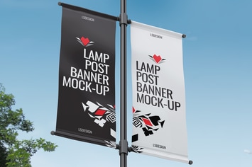 Lamp Post Banner Mock-Up