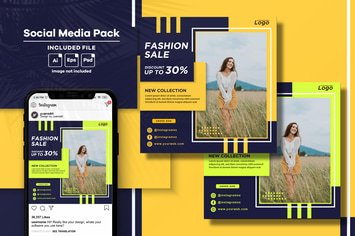  Fashion Sale Social Media Post Template