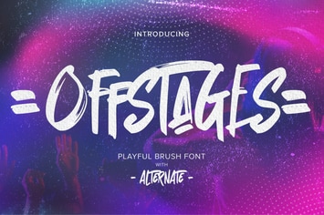 Offstages - Strong Brush Script