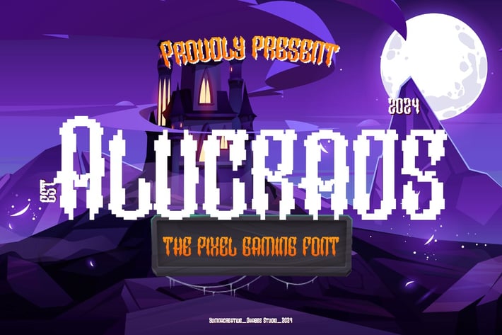 Alucrads - Pixel Gaming Font