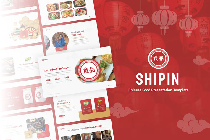 Shipin - Chinese Food PowerPoint Template