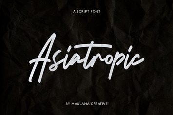 Asiatropic Script Font