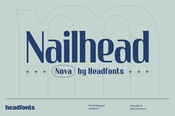 Nailhead Nova Modern Font