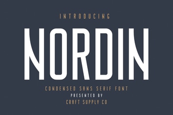 Nordin - Condensed Sans Serif Font