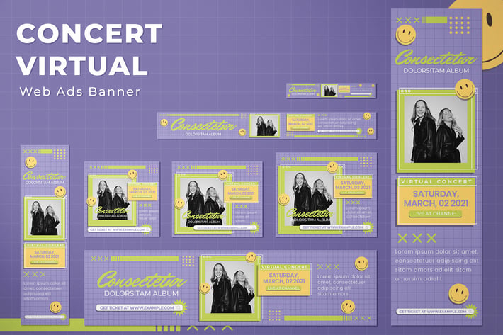 Web Ads Banners - Concert Virtual