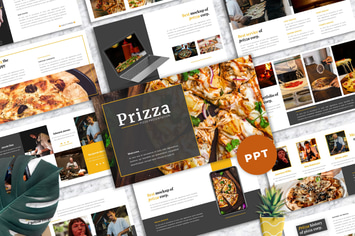 Prizza – Pizza & Beverage PowerPoint Template