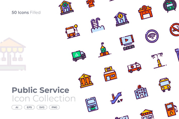 Public Service Filled Icon
