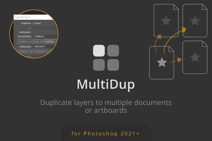 MultiDup - Batch Duplication in Photoshop