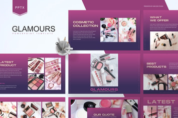 Glamours - Cosmetic Powerpoint Template