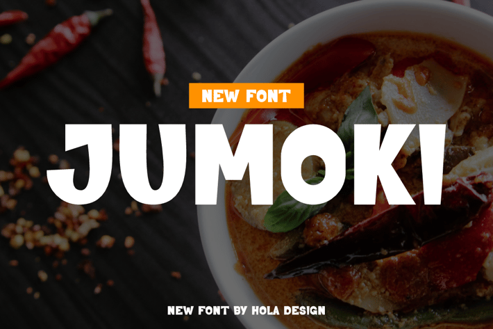 Jumoki Food and Logo Font