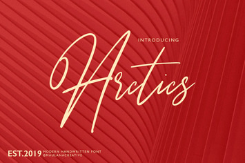 Arctics Signature Brush Font