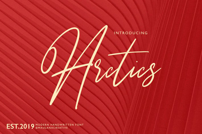 Arctics Signature Brush Font