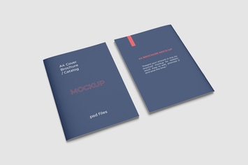 Front and Back Cover Brochure Mockups