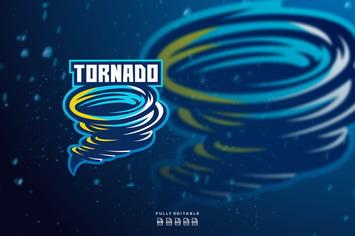 Tornado Twister Logo Template