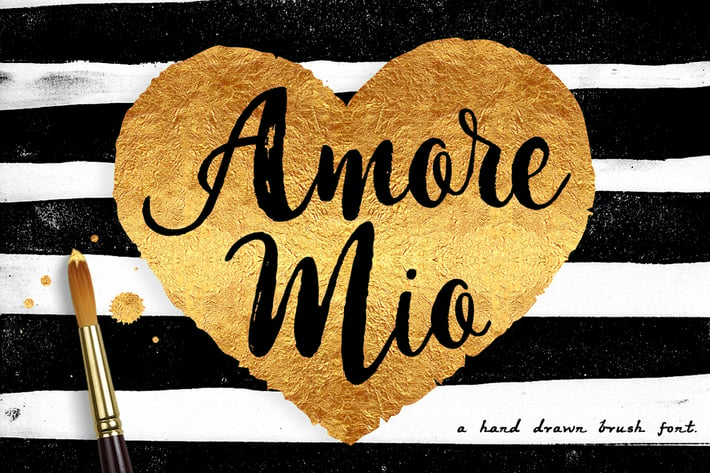 Amore Mio Brush Font